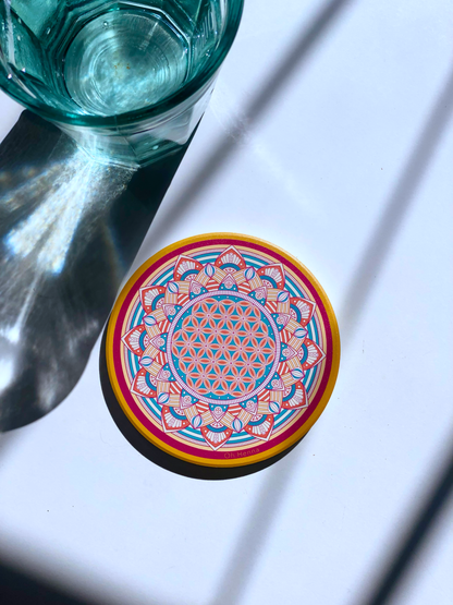 Manifest Glow - Absorbent Ceramic Coaster