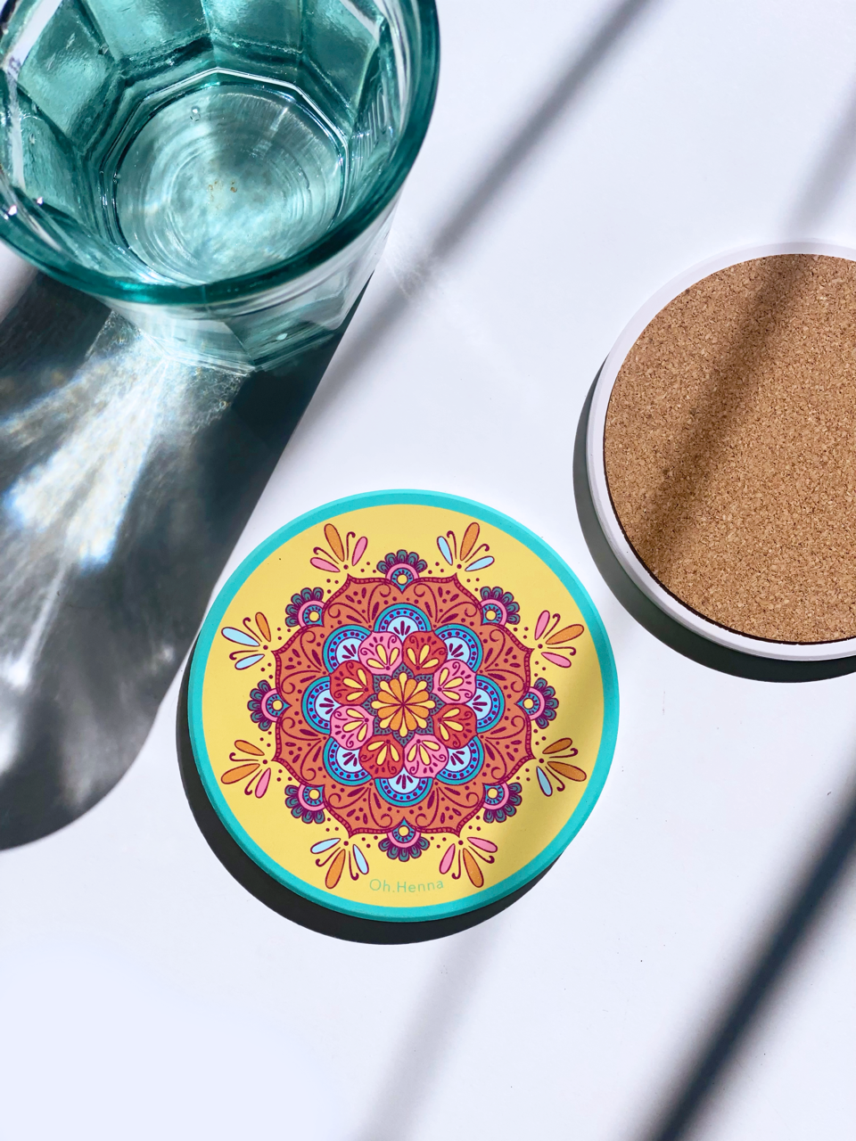 Peace Garden - Absorbent Ceramic Coaster
