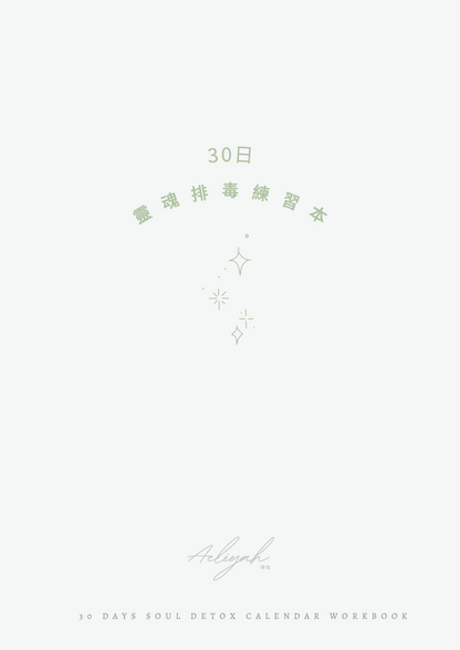 30日靈魂排毒練習本 30 days Soul Detox Workbook