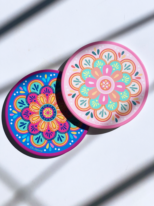 Absorbent Ceramic Coaster - Birthday gift set (Cozy)